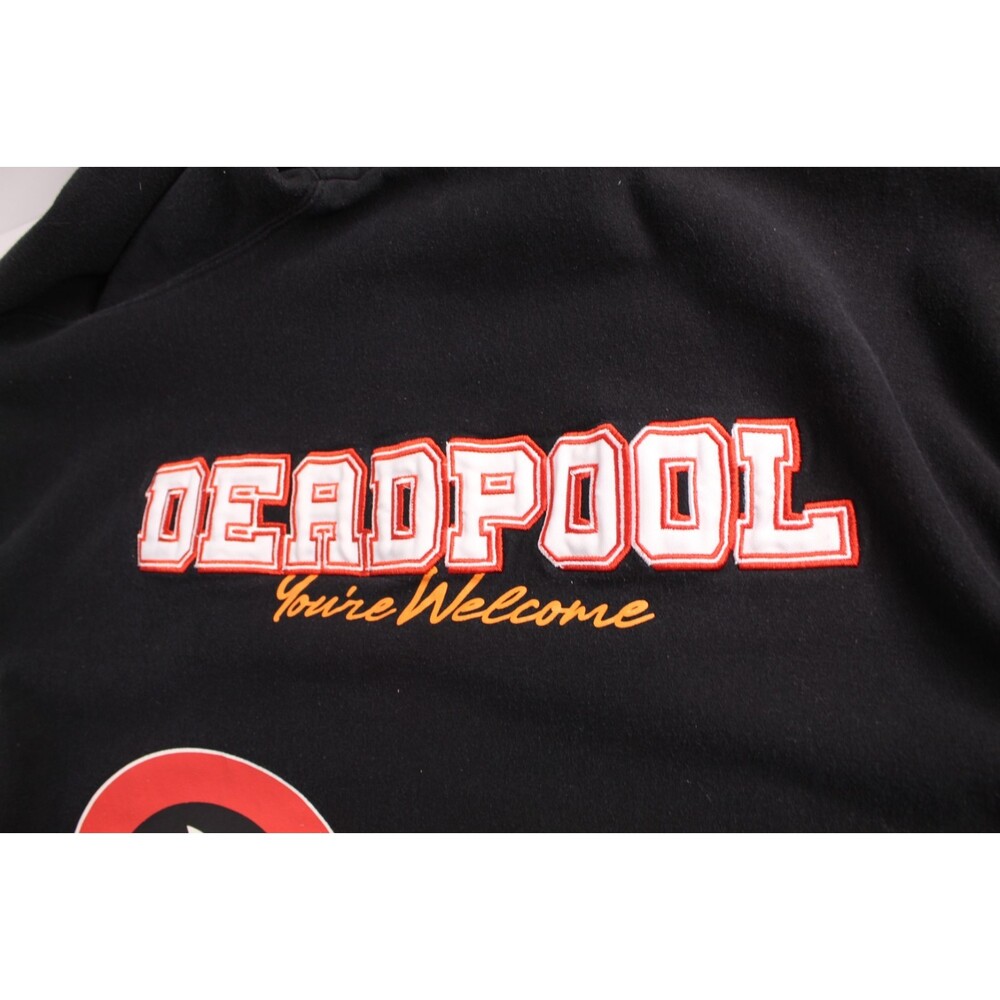 Marvel Comics Sweatshirt XL Youth Deadpool Maximum Effort 91 Embroidered Graphic - Picture 5 of 9